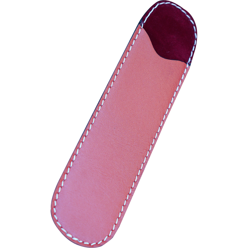 Pen Boutique Yak Leather Single Pen Sleeve - Pink - Pen Boutique Ltd
