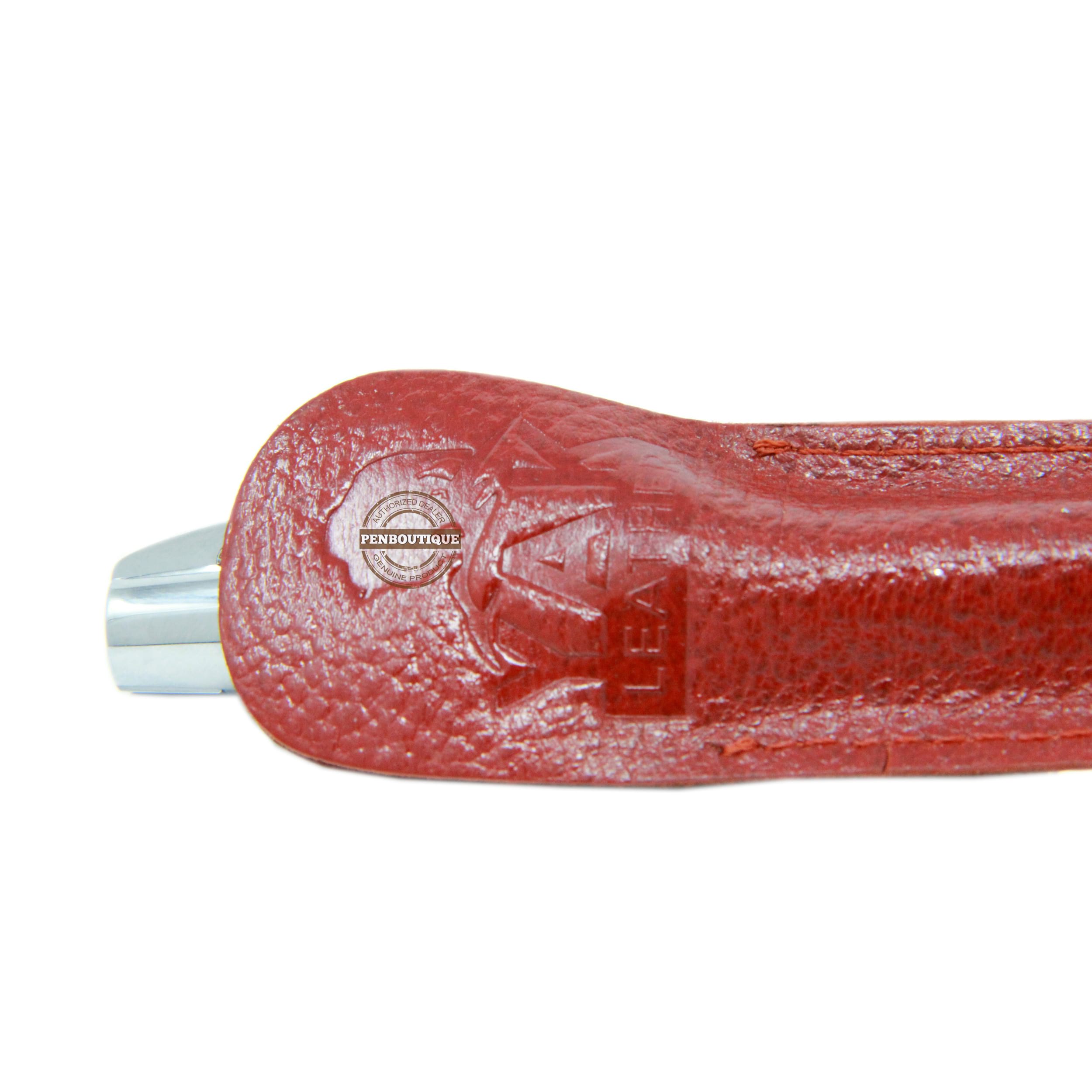 Pen Boutique Bote Leather Pen Sleeve - Leather Red-Pen Boutique Ltd