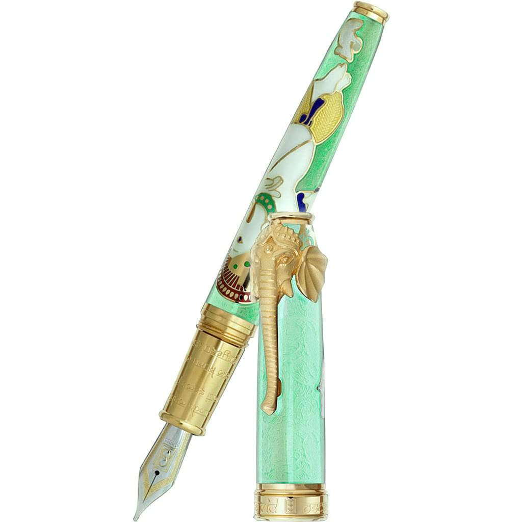 David Oscarson Lord Ganesha Fountain Pen - Mint Green - Pen Boutique Ltd
