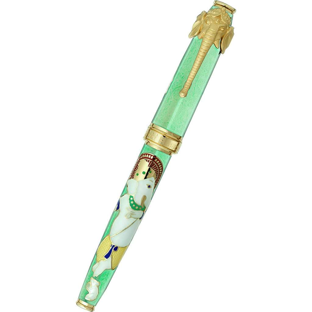 David Oscarson Lord Ganesha Rollerball Pen - Mint Green - Pen Boutique Ltd