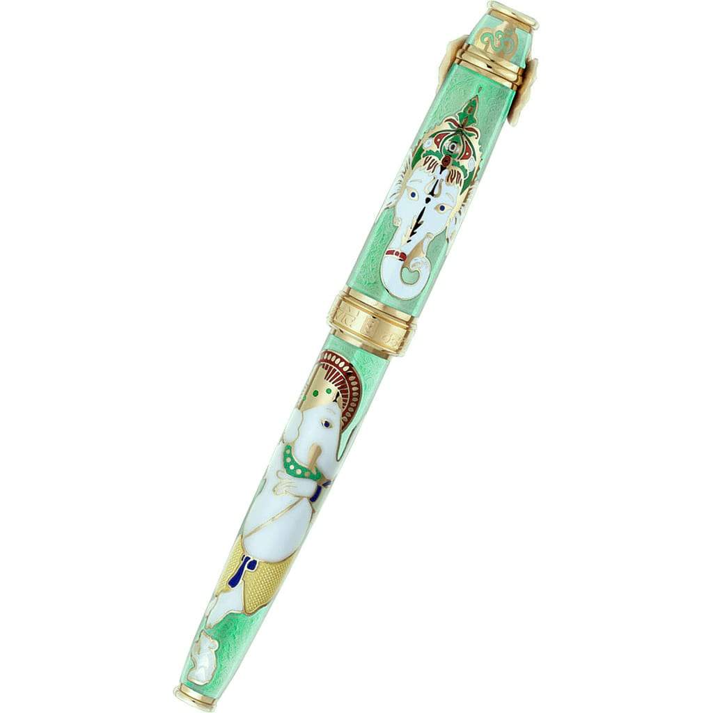 David Oscarson Lord Ganesha Rollerball Pen - Mint Green - Pen Boutique Ltd