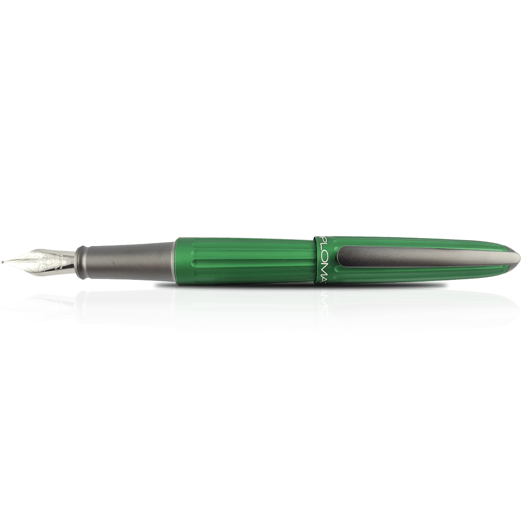Diplomat Aero Fountain Pen - Green - Steel Nib - Pen Boutique Ltd
