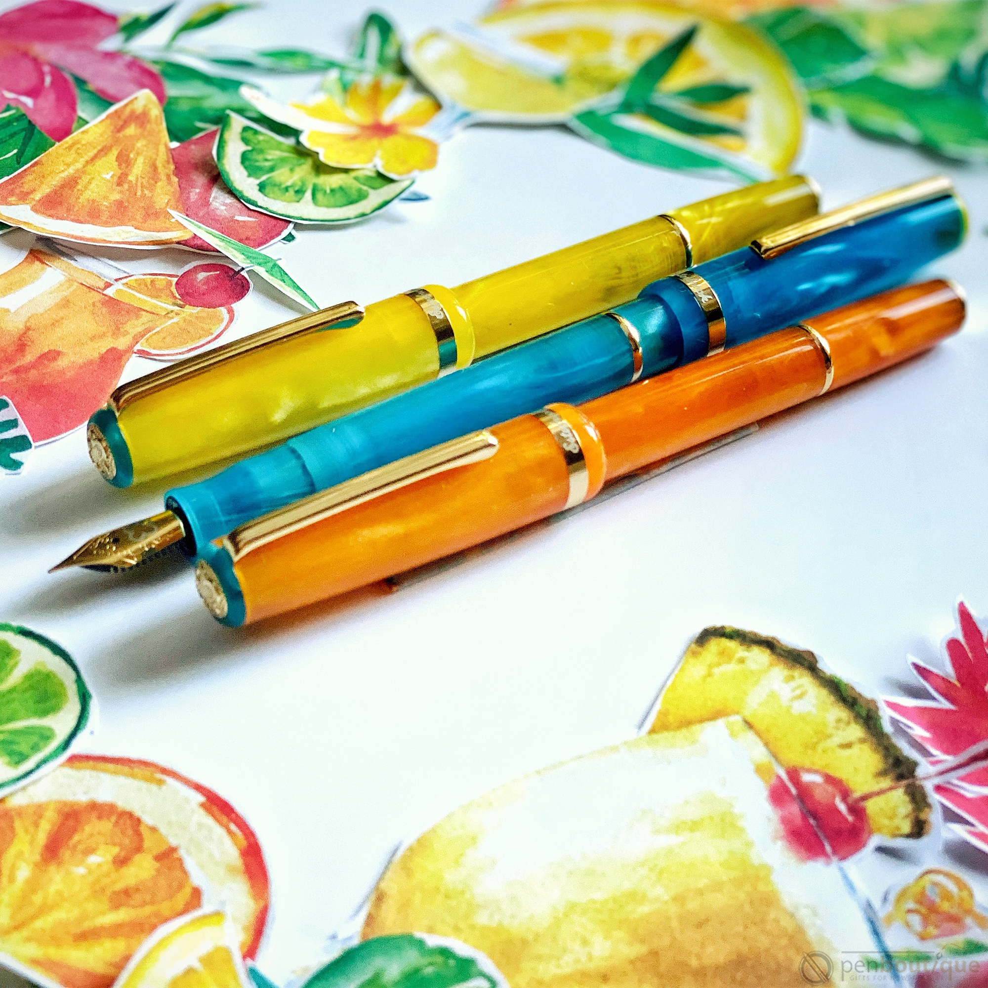 Esterbrook JR Pocket Fountain Pen - Paradise Blue Breeze - Pen Boutique Ltd