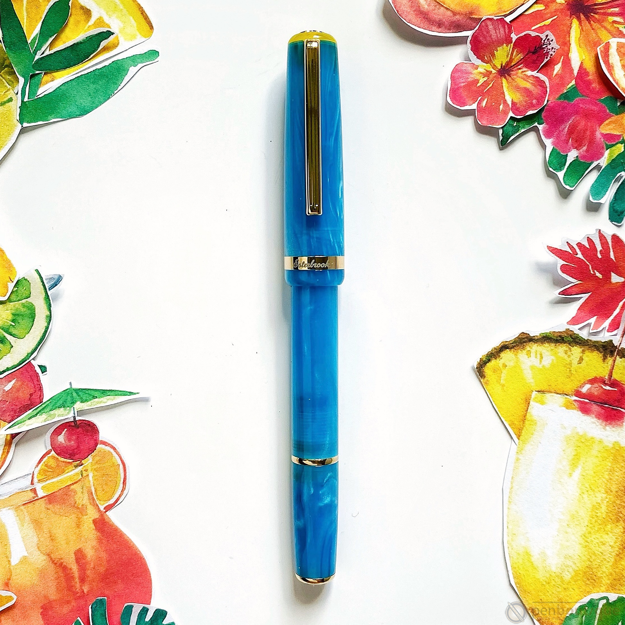 Esterbrook JR Pocket Fountain Pen - Paradise Blue Breeze - Pen Boutique Ltd