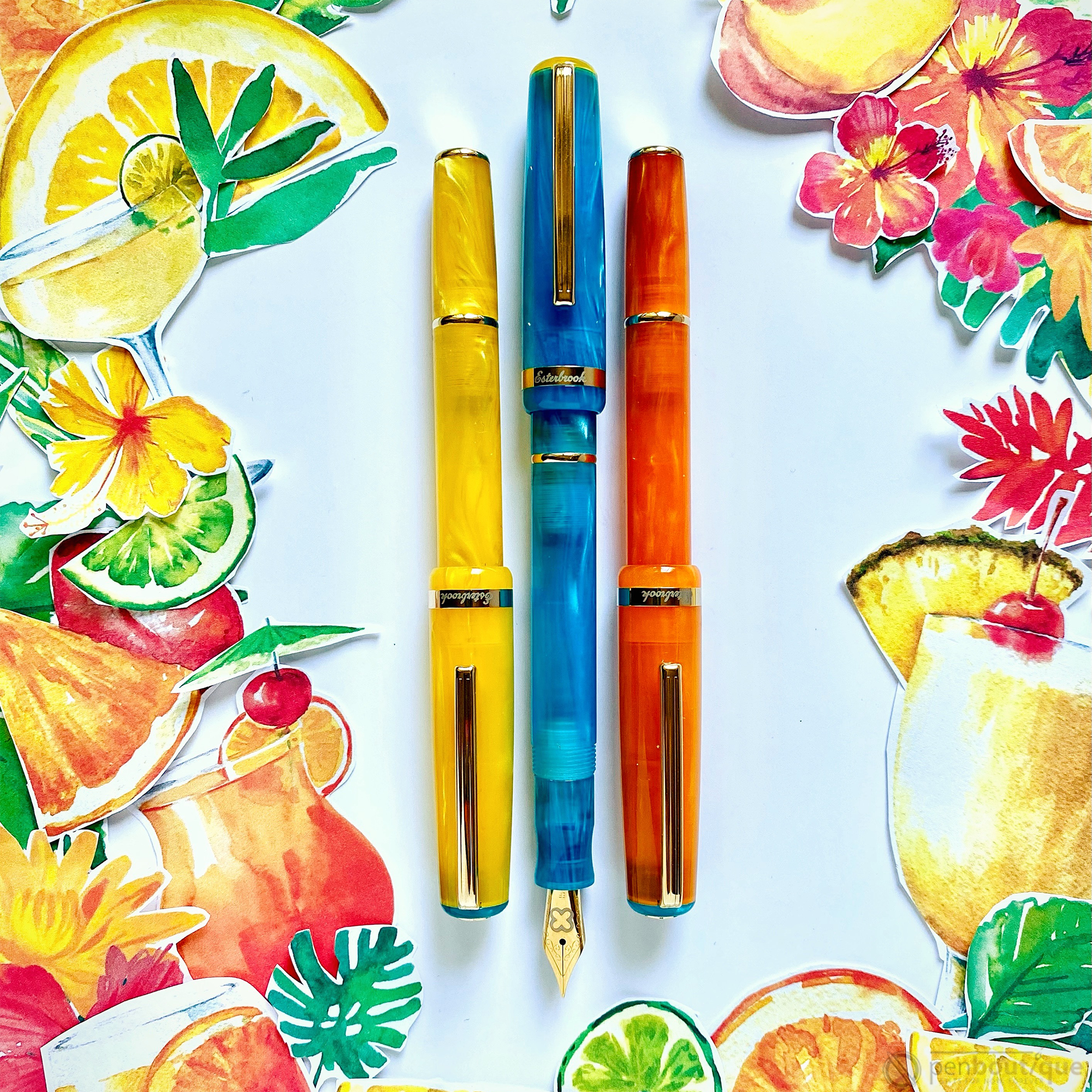 Esterbrook JR Pocket Fountain Pen - Paradise Orange Sunset - Pen Boutique Ltd