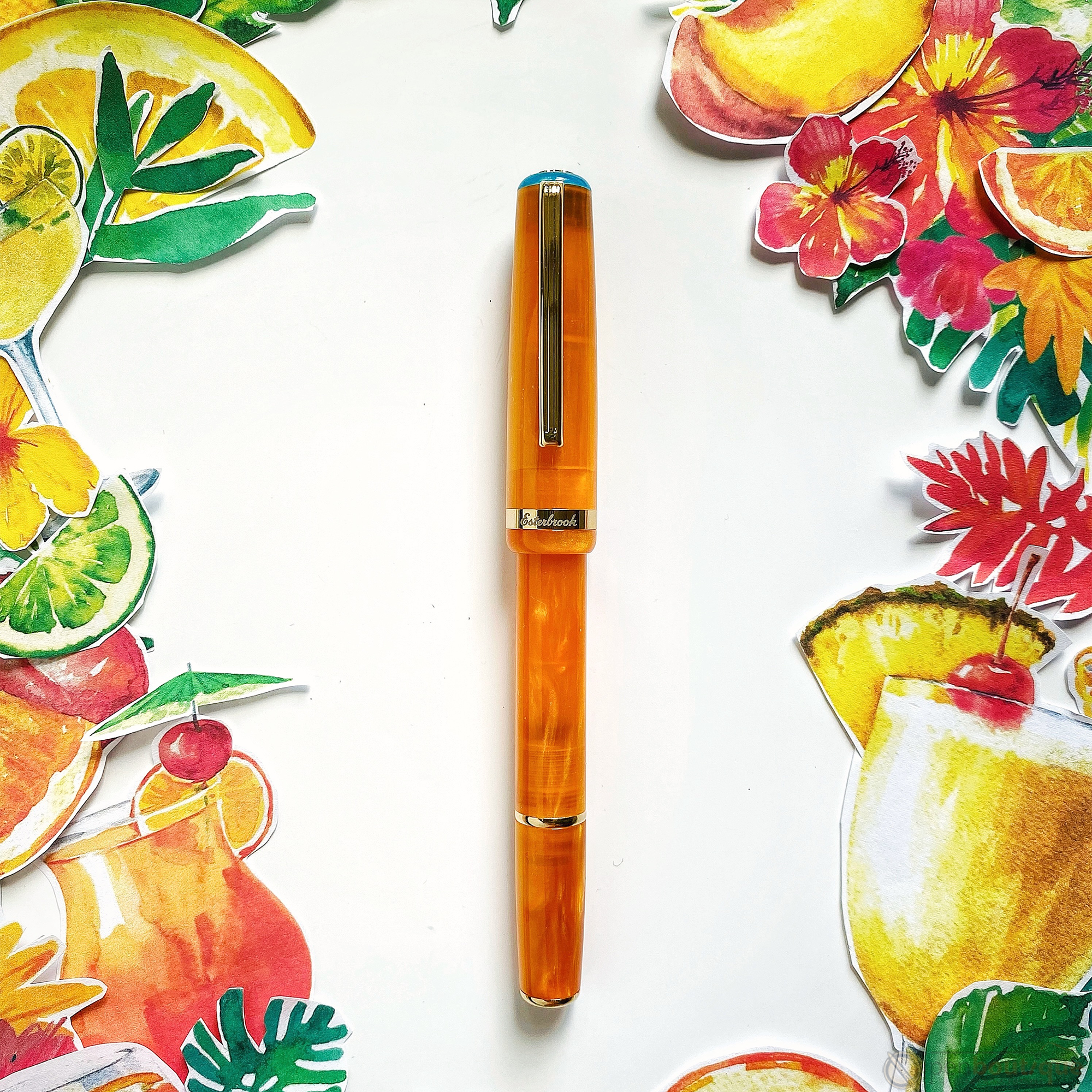 Esterbrook JR Pocket Fountain Pen - Paradise Orange Sunset - Pen Boutique Ltd