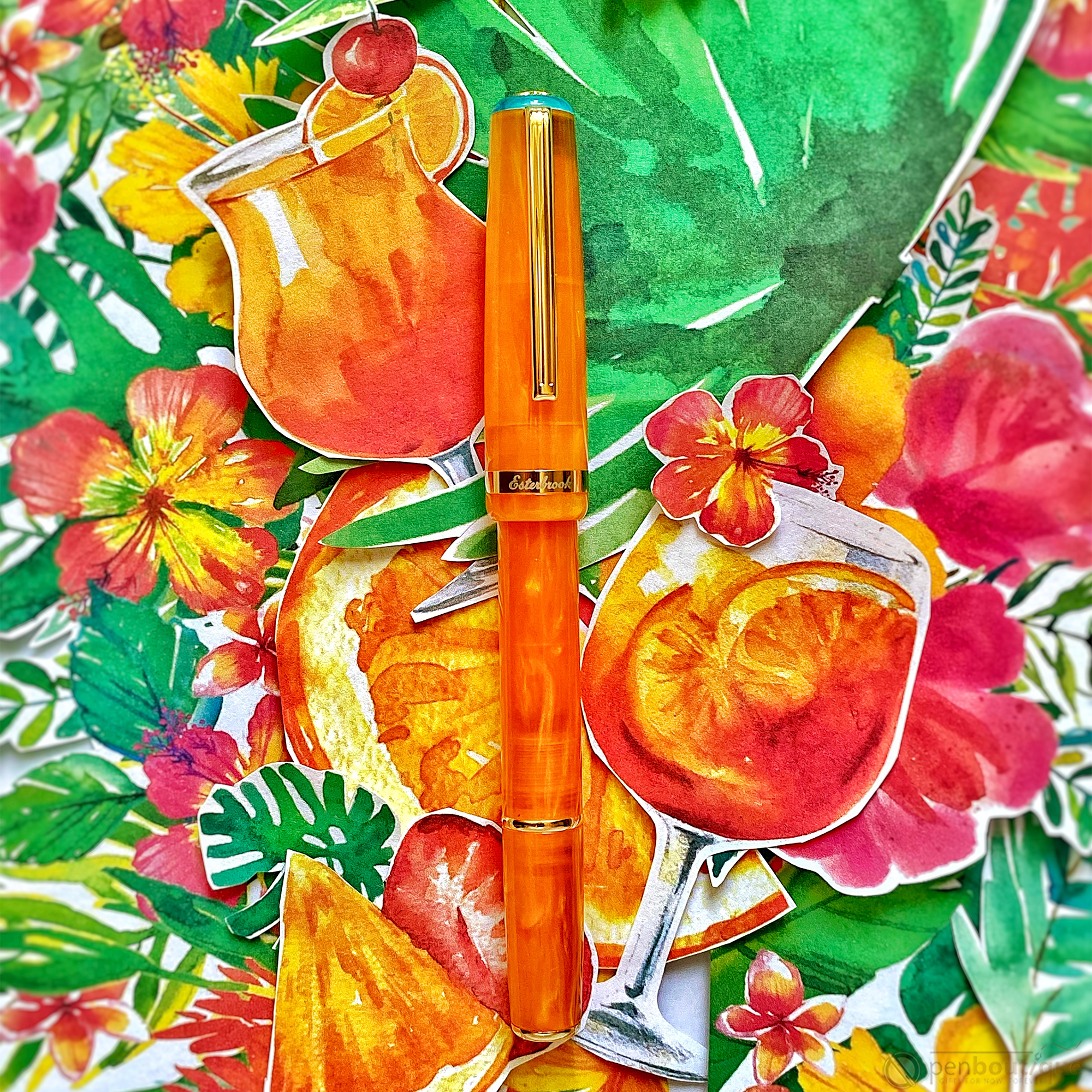 Esterbrook JR Pocket Fountain Pen - Paradise Orange Sunset - Pen Boutique Ltd