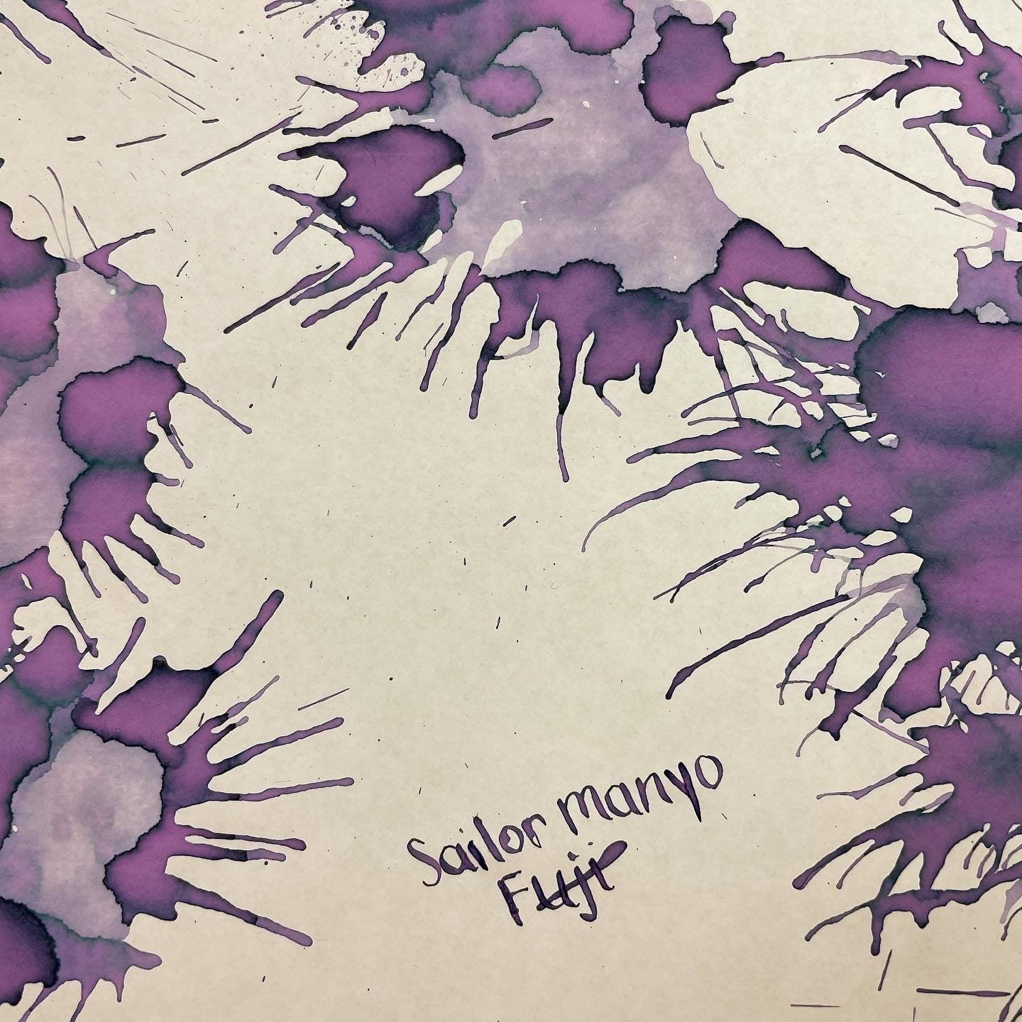 Sailor Manyo Ink Bottle - Fuji (Amethyst - Purple) - 50ml - Pen Boutique Ltd