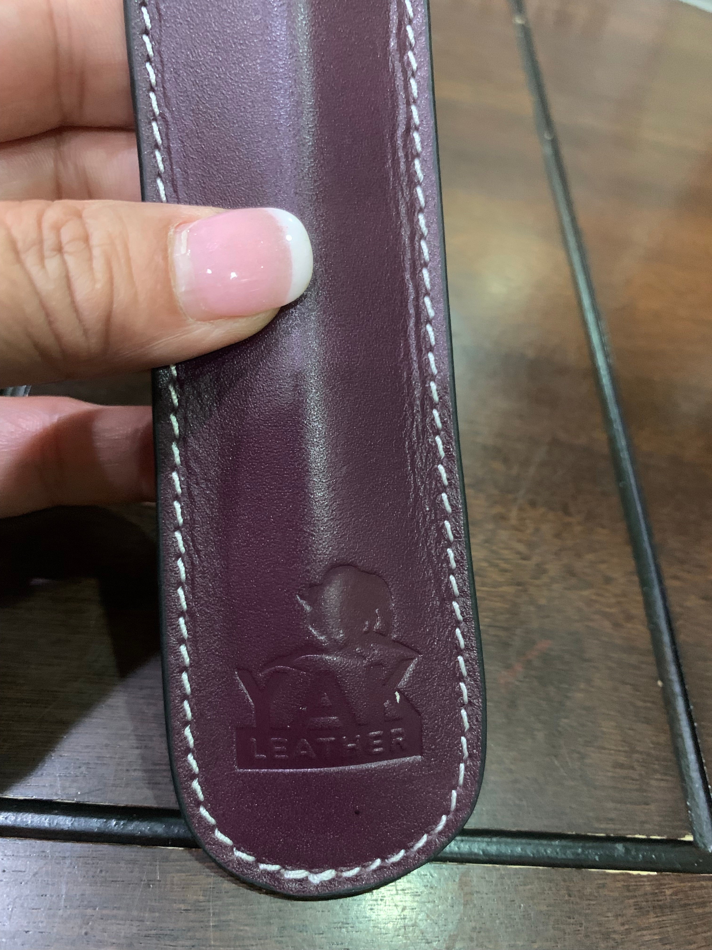 Pen Boutique Yak Leather Single Pen Sleeve - Purple - Pen Boutique Ltd