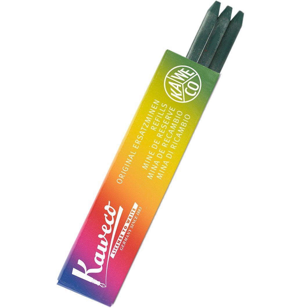 Kaweco all-purpose colour 5.6mm Leads - 3 pcs/box - Green - Pen Boutique Ltd