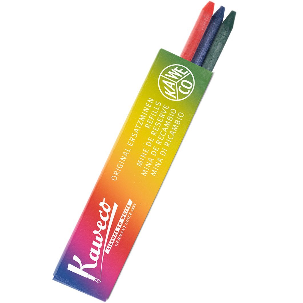 Kaweco all-purpose colour 5.6mm Leads - 3 pcs/box - Red - Blue - Green - Pen Boutique Ltd
