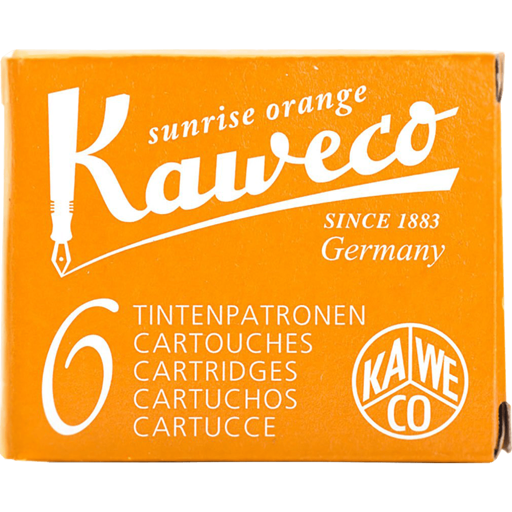 Kaweco Ink Cartridges - 6 pieces - Sunrise Orange - Pen Boutique Ltd