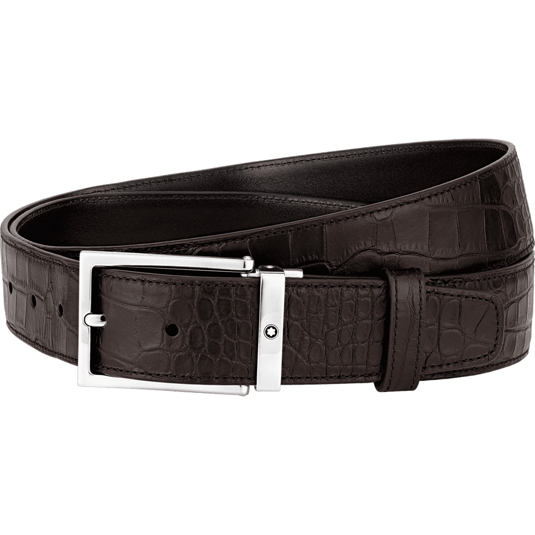 Montblanc Leather Belt - Brown - Pen Boutique Ltd