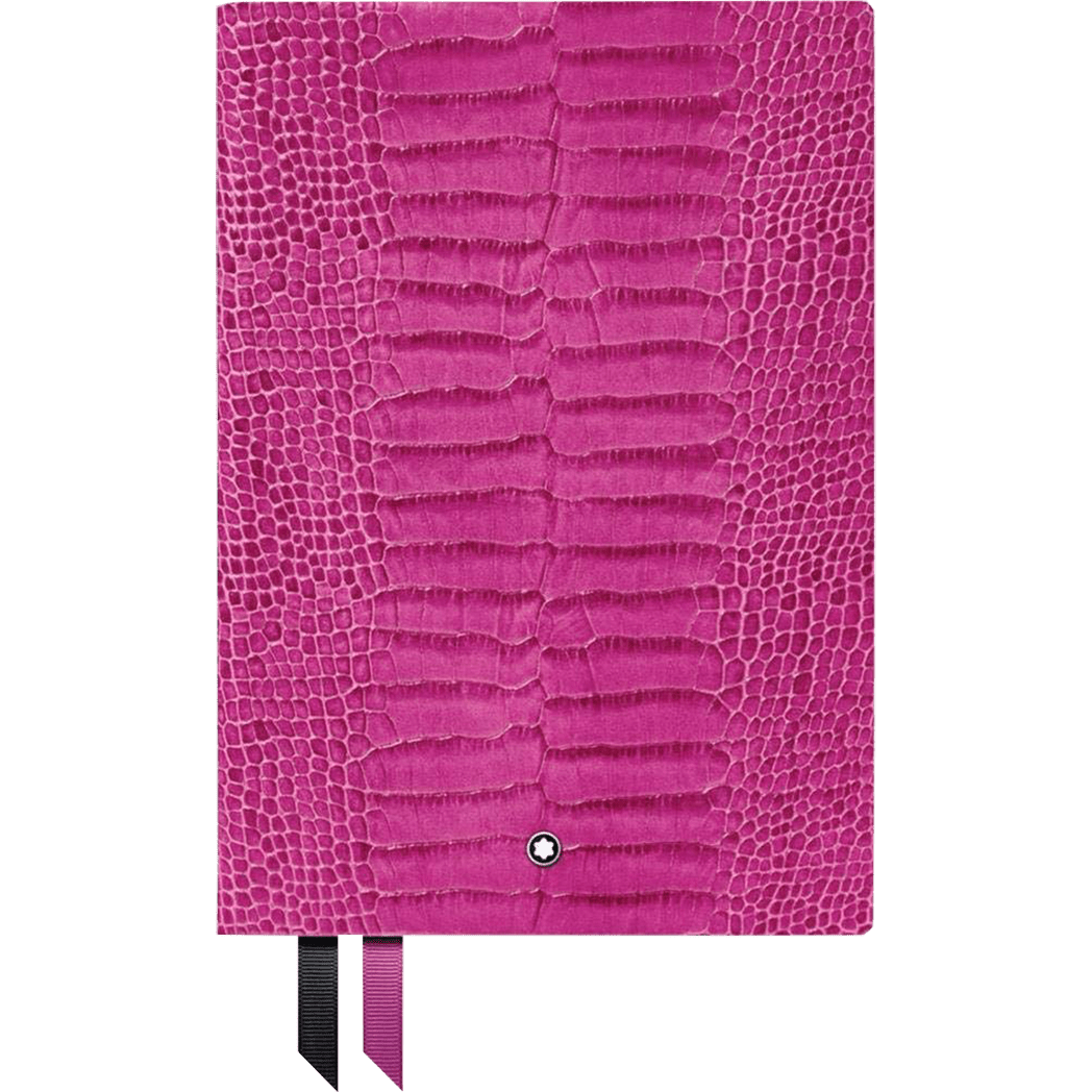Montblanc Notebook - 146 Croco Print - Fuchsia - Lined - Pen Boutique Ltd