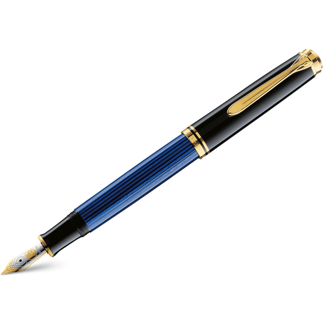 Pelikan Souveran Fountain Pen - M800 Black/Blue - Pen Boutique Ltd