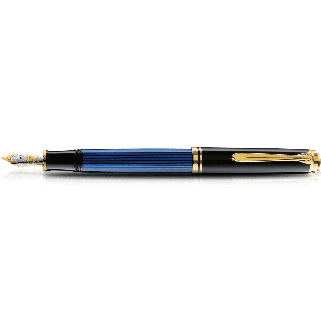 Pelikan Souveran Fountain Pen - M800 Black/Blue - Pen Boutique Ltd