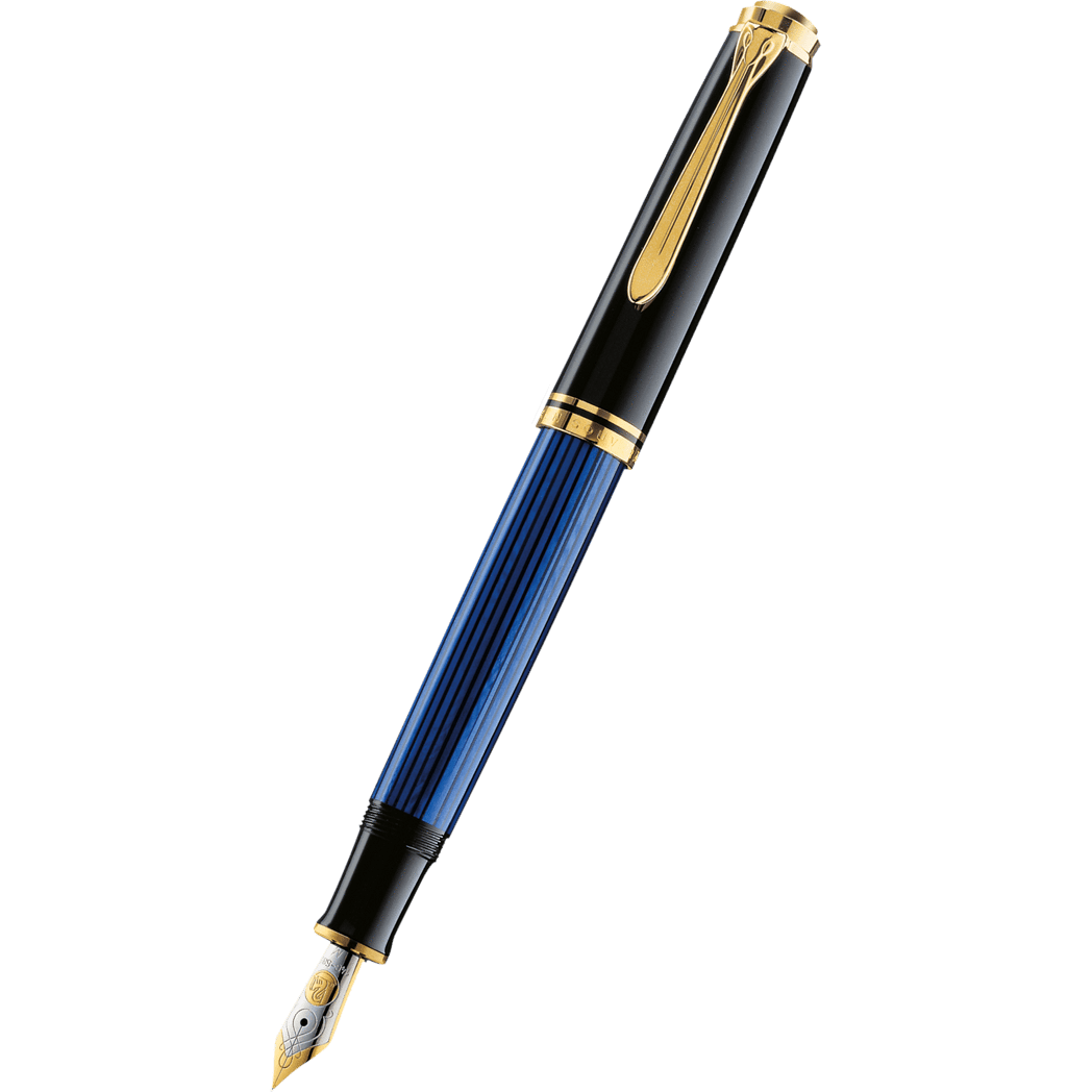 Pelikan Souveran Fountain Pen - M800 Black/Blue - Pen Boutique Ltd