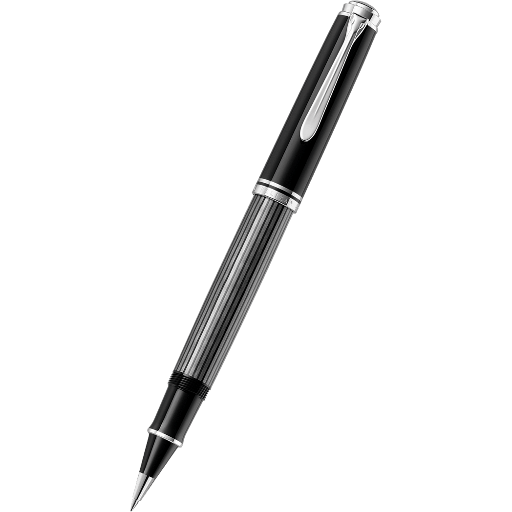 Pelikan Souveran Rollerball Pen - R405 Stresemann Anthracite Stripe - Pen Boutique Ltd