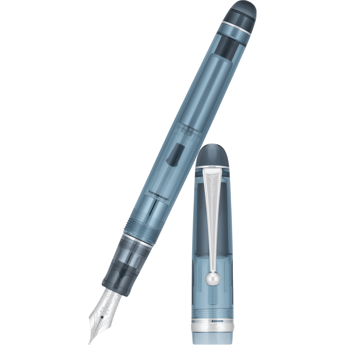 Pilot Custom 74 Fountain Pen - Blue Stone - Pen Boutique Ltd