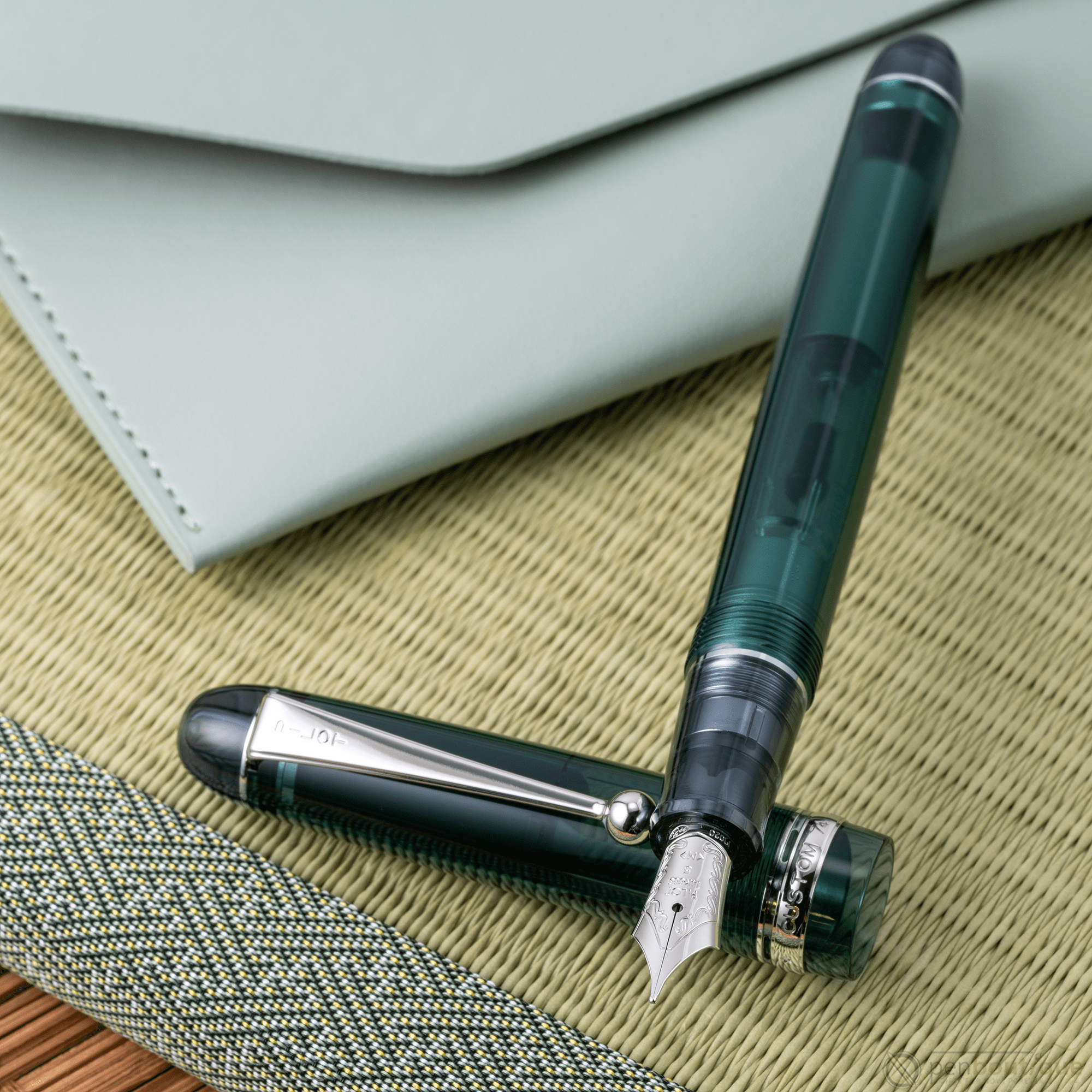 Pilot Custom 74 Fountain Pen - Forest Green - Pen Boutique Ltd