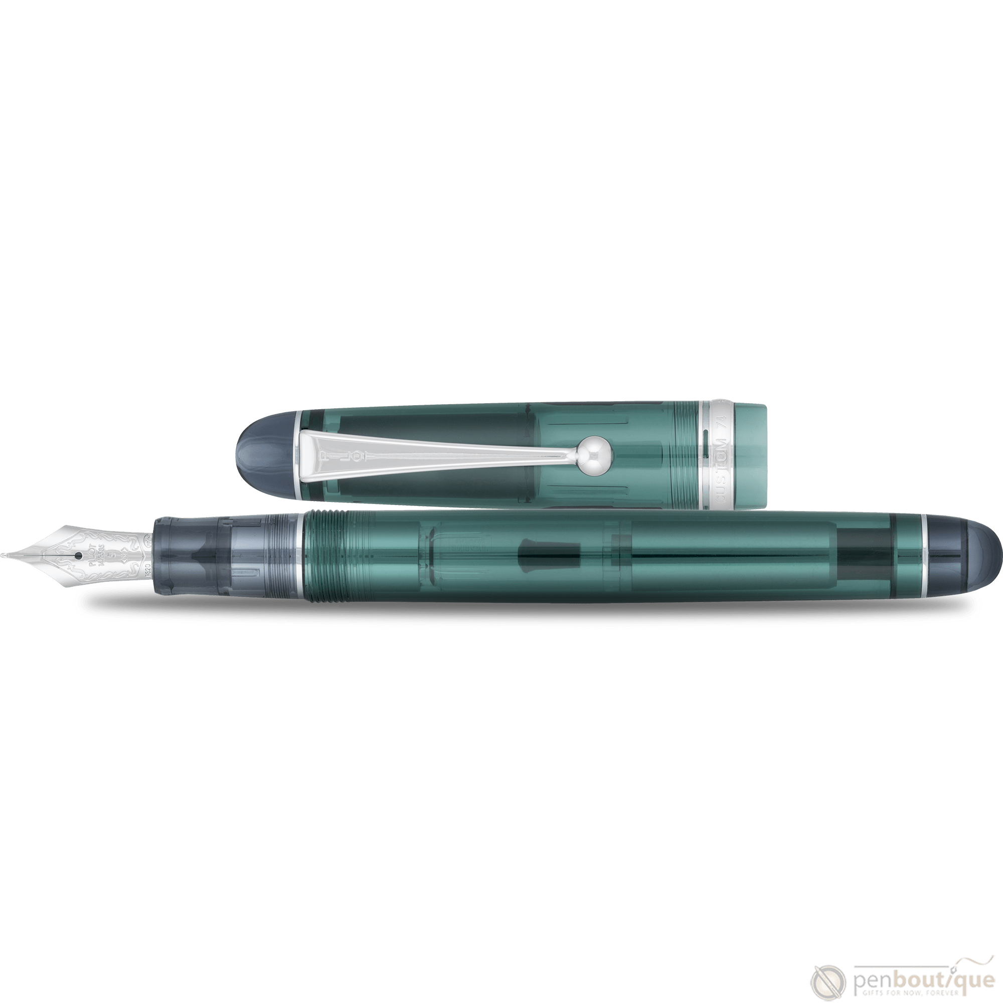 Pilot Custom 74 Fountain Pen - Forest Green - Pen Boutique Ltd