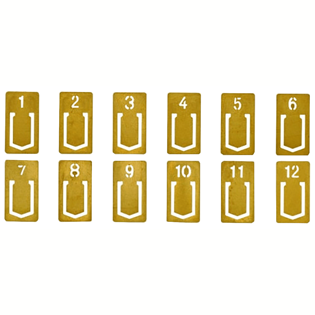 Traveler's Brass Number Clip - Pen Boutique Ltd