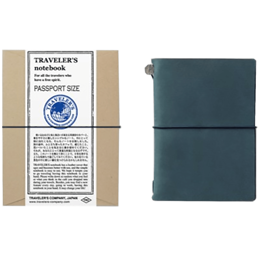 Traveler's Notebook - Blue - Passport Size - Pen Boutique Ltd