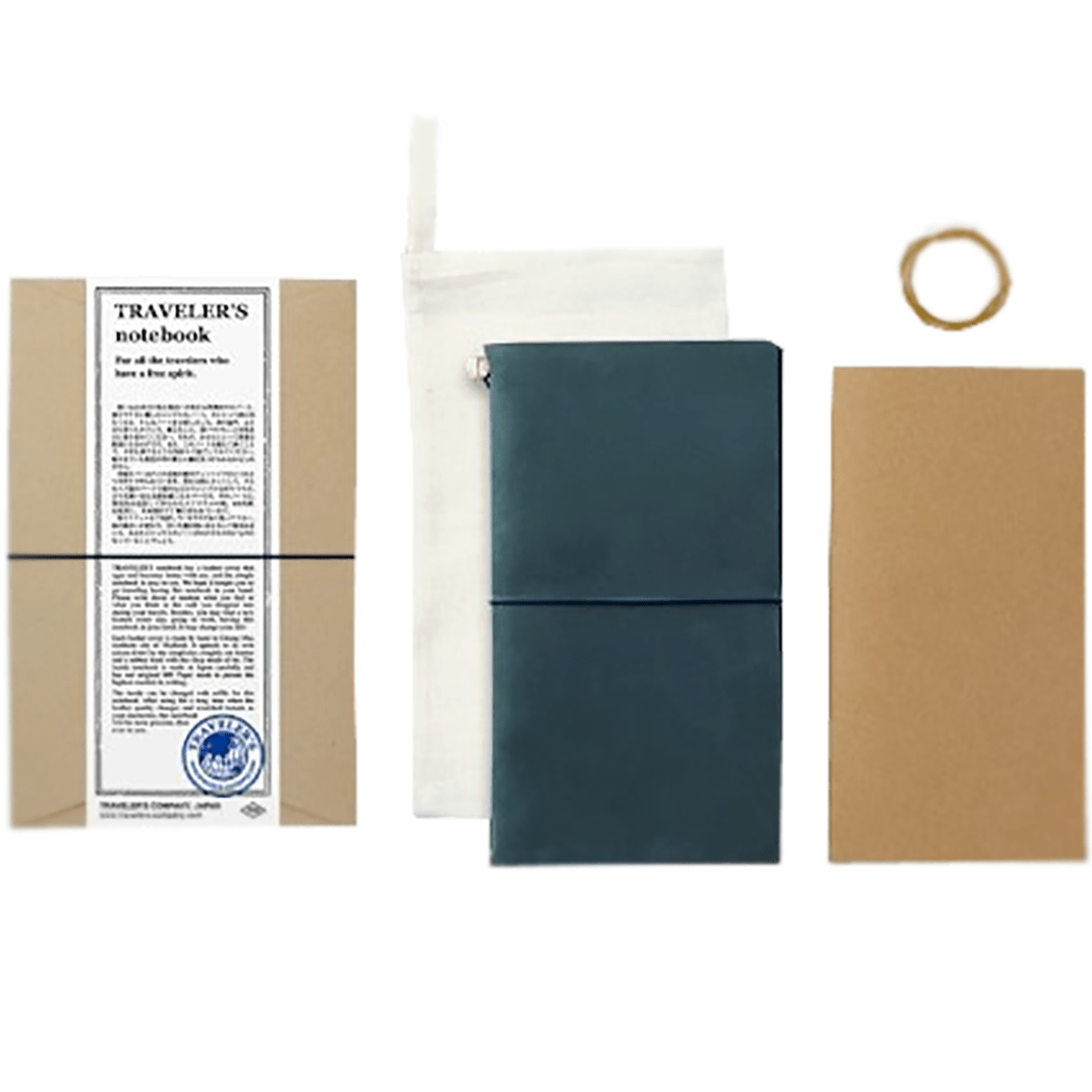Traveler's Notebook - Blue - Regular Size - Pen Boutique Ltd