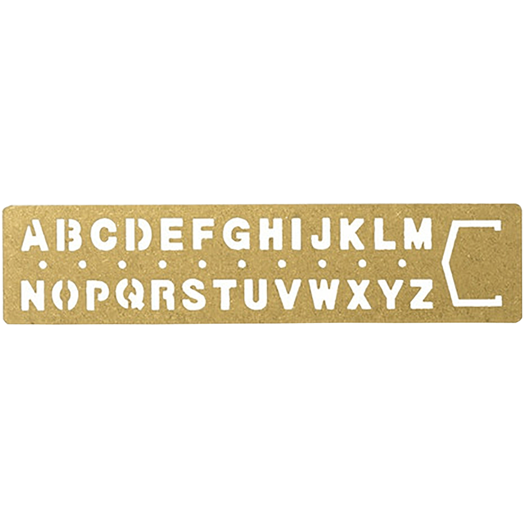 Traveler's Template Bookmark Alphabet - Pen Boutique Ltd
