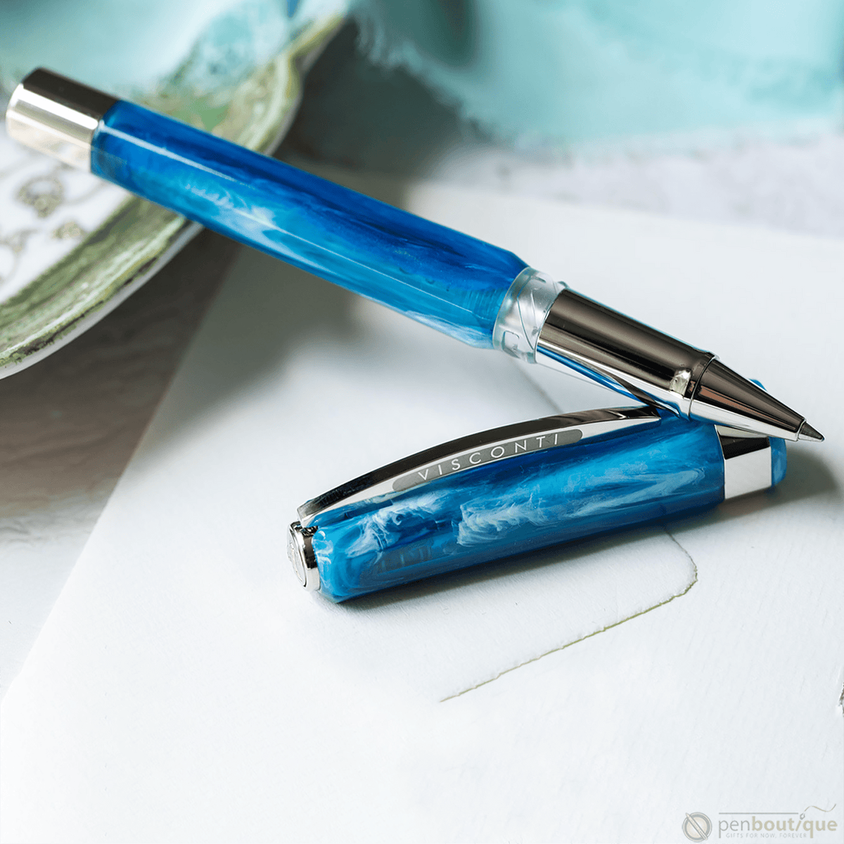 On Sale: Visconti Opera Demo Carousel Rollerball Pen - Blue Cotton Candy - Pen Boutique Ltd