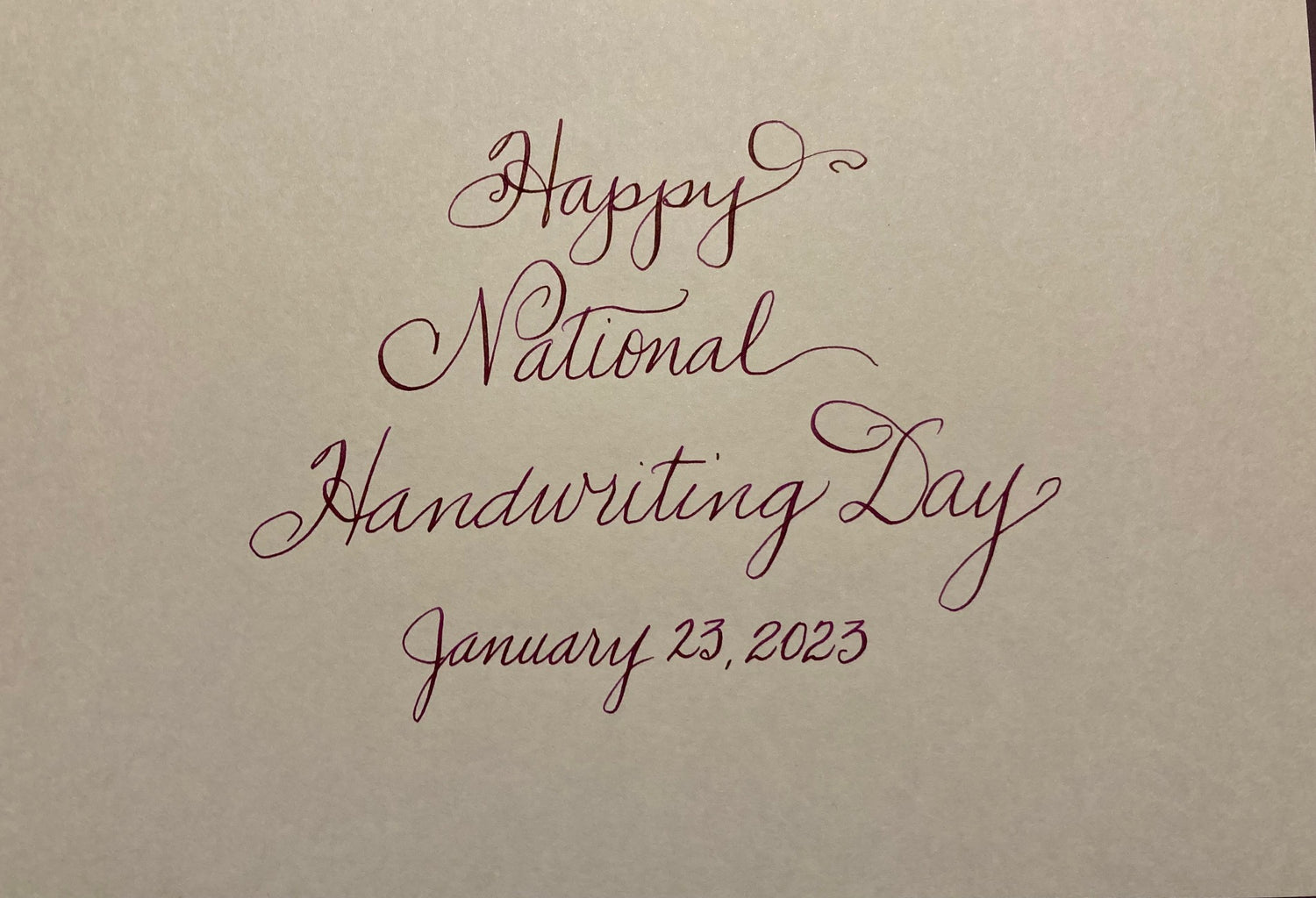 National Handwriting Day - A revist AND contest! - Pen Boutique Ltd 