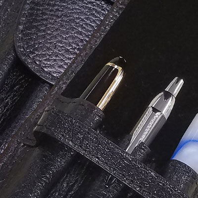 Yak Leather Three Pen Pouches - Pen Boutique Ltd 