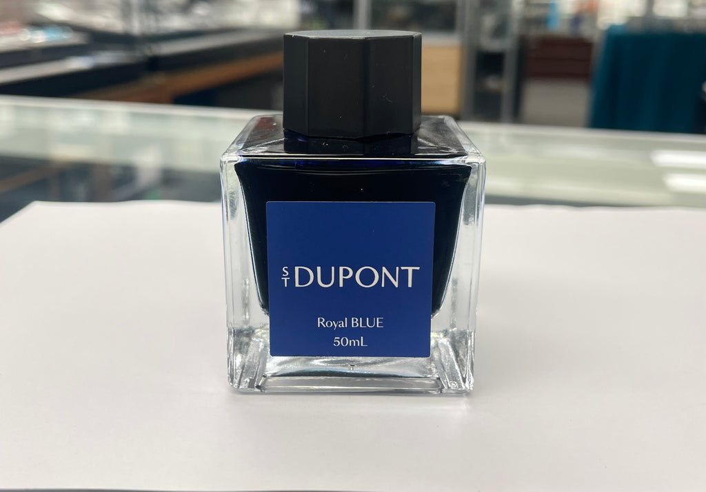 S T Dupont Bottled Ink - Royal Blue 50ml-Pen Boutique Ltd