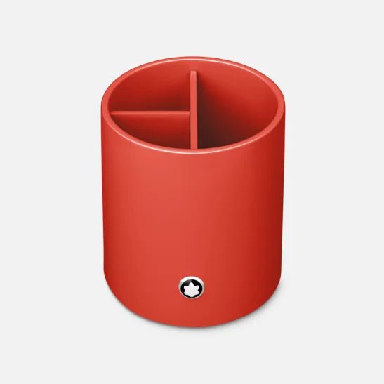 Montblanc Round Pen Holder - Lacquer - Coral - Pen Boutique Ltd