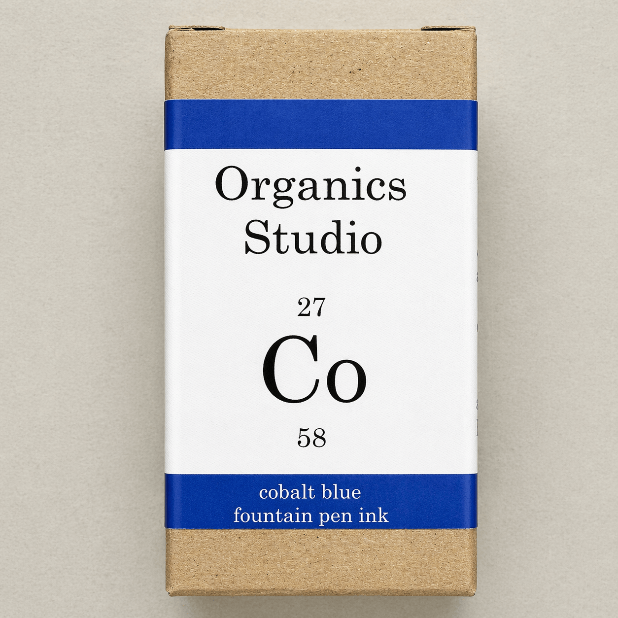 Organics Studio Periodic Table Ink Bottle - Cobalt - Pen Boutique Ltd