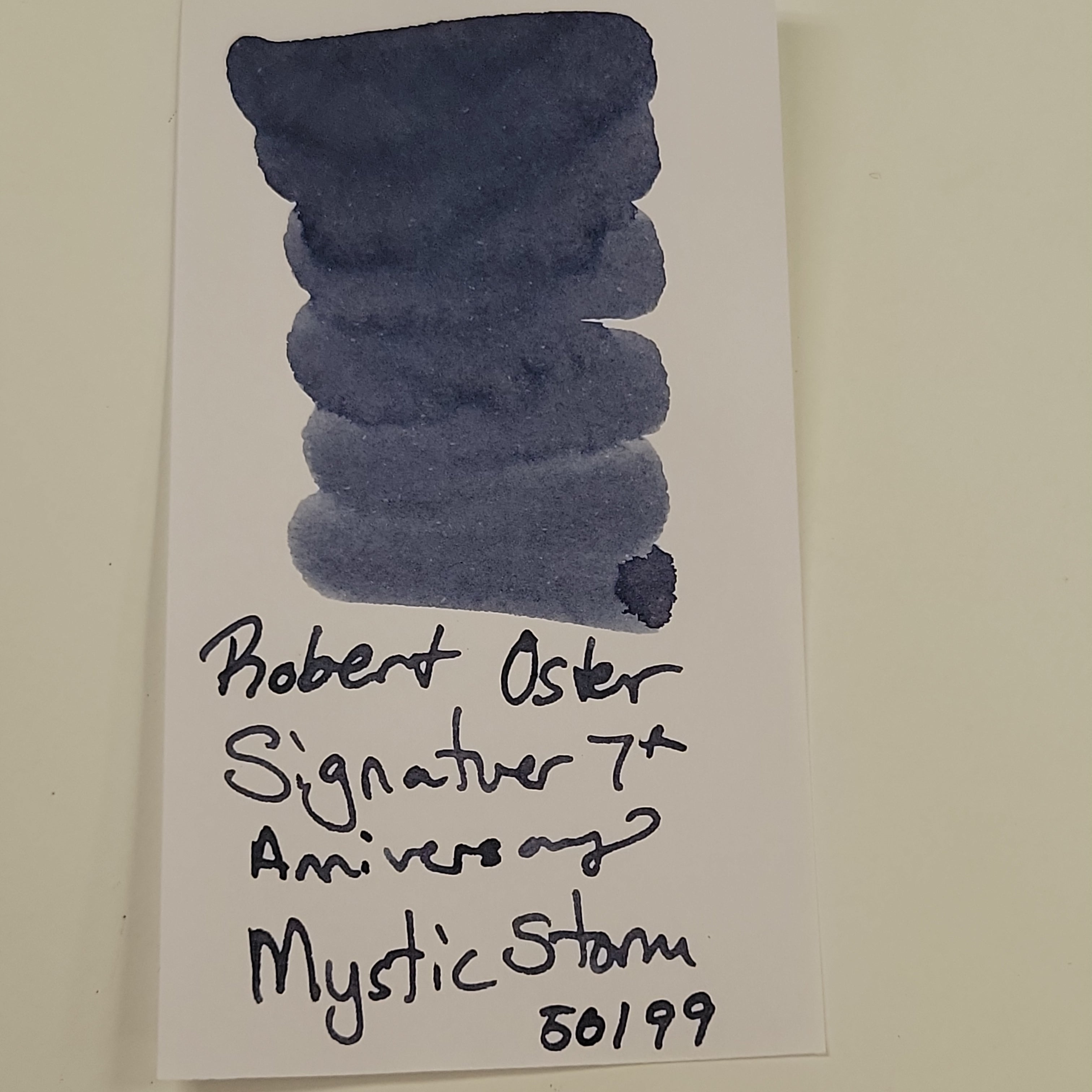 Robert Oster Signature Ink Bottle - 7th Anniversary - Mystic Storm - 50ml - Pen Boutique Ltd