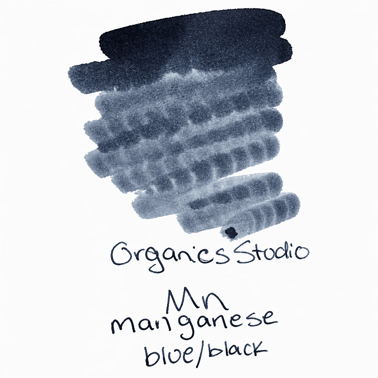 Organics Studio Periodic Table Ink Bottle - Manganese Blue Black - Pen Boutique Ltd