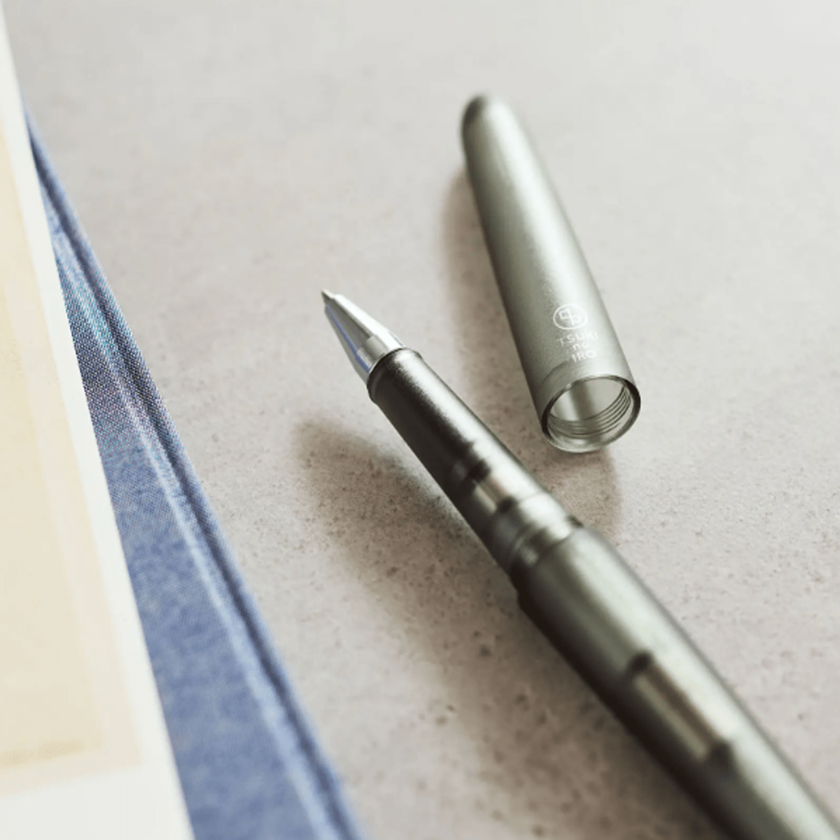Hobonichi Techo Exclusive Color Rollerball Pen - Kakimori x TSUKI no IRO: Frost - Pen Boutique Ltd