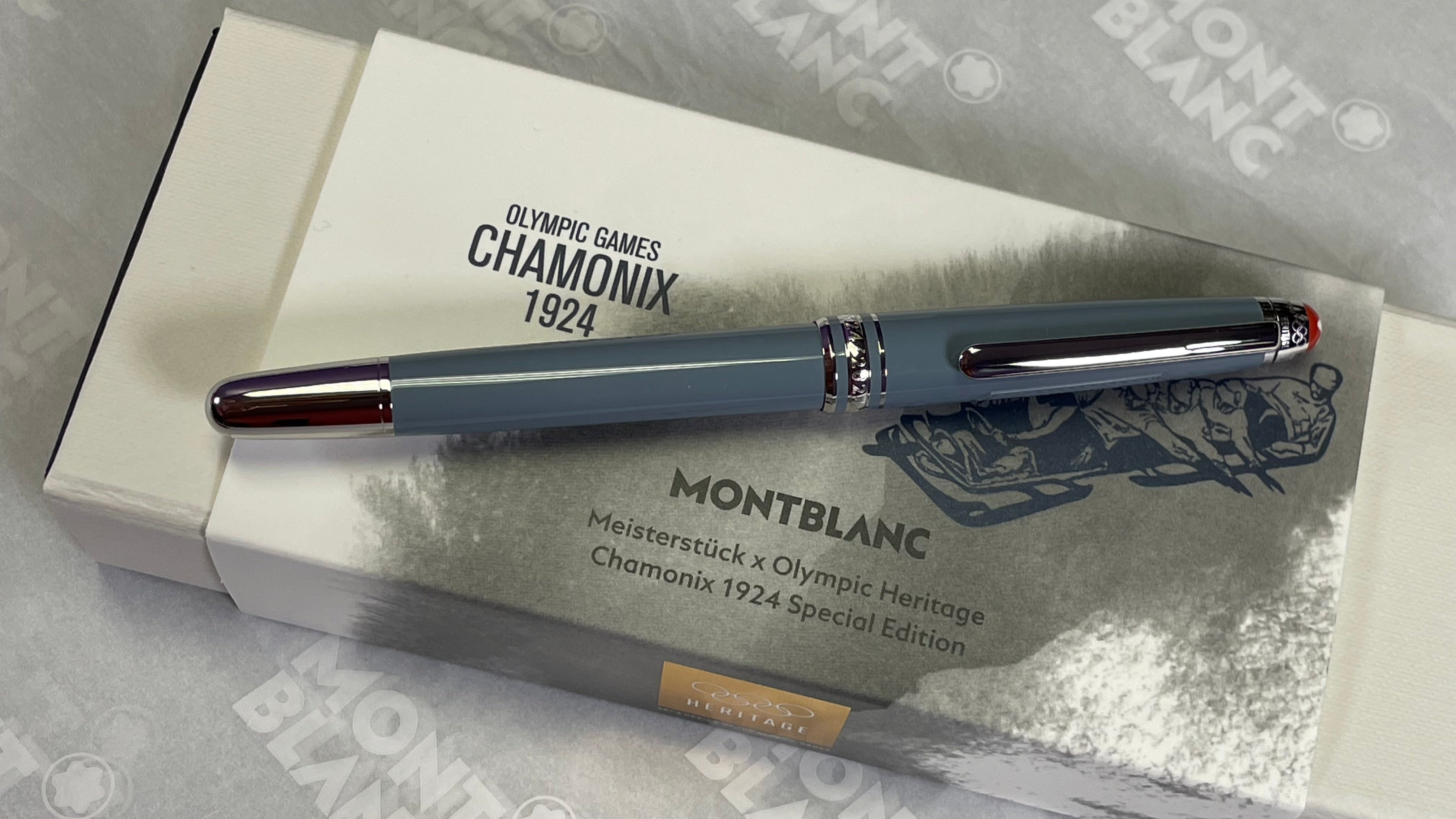 Montblanc Meisterstuck Rollerball Pen - 163 Olympics Chamonix - Pen Boutique Ltd