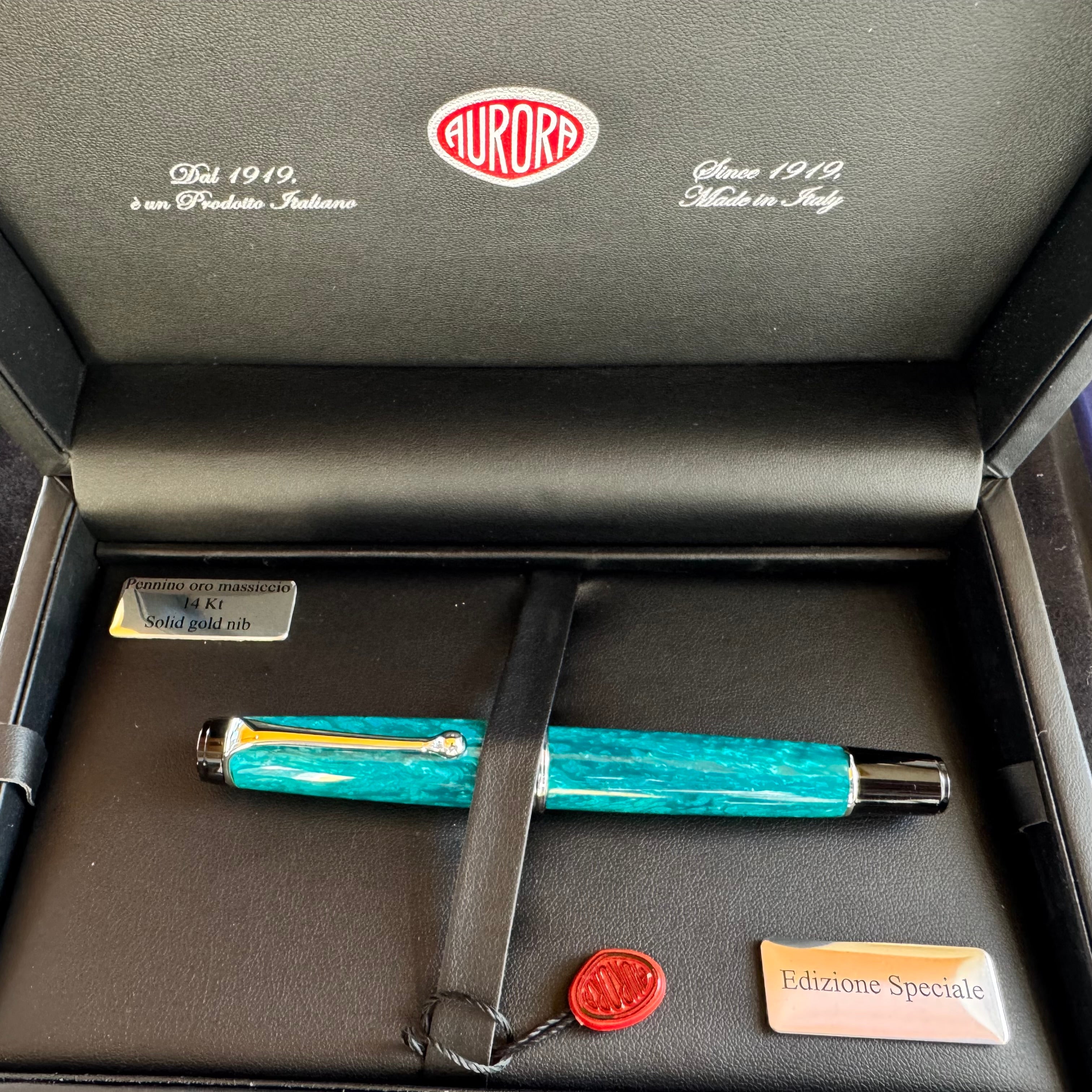 Aurora Optima Fountain Pen - Limited Edition - Sogno del Mare (Pen Boutique Exclusive) - Pen Boutique Ltd
