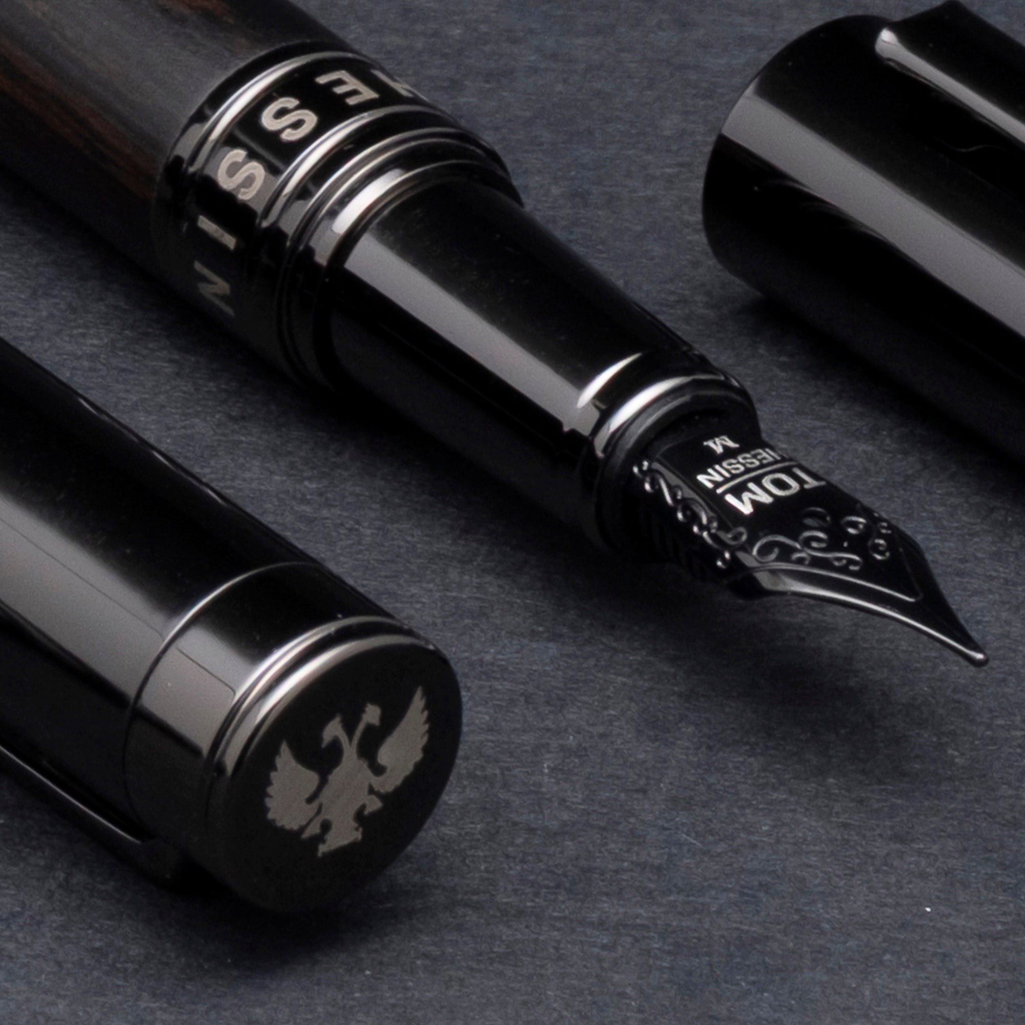 Tom Hessin Revolution Charcoal Fountain Pen - Pen Boutique Ltd