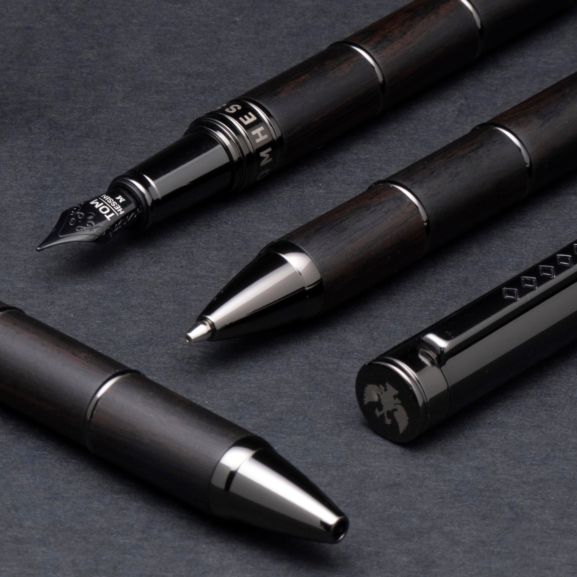 Tom Hessin Revolution Charcoal Fountain Pen - Pen Boutique Ltd