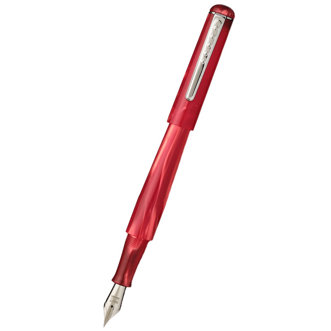 Tom Hessin Charles Fountain Pen - Exhibition Red - Pen Boutique Ltd