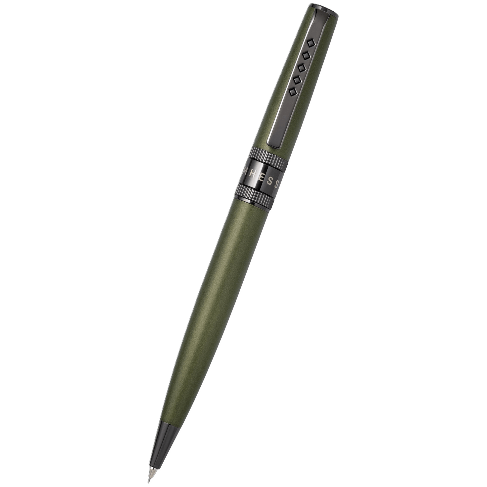 Tom Hessin Rebel "Garrison Green" Mechanical Pencil – Gunmetal Trim - Pen Boutique Ltd