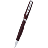 Tom Hessin Edinburgh “Forth Bridge Red” Ballpoint Pen – Wooden Barrel with Chrome Trim - Pen Boutique Ltd