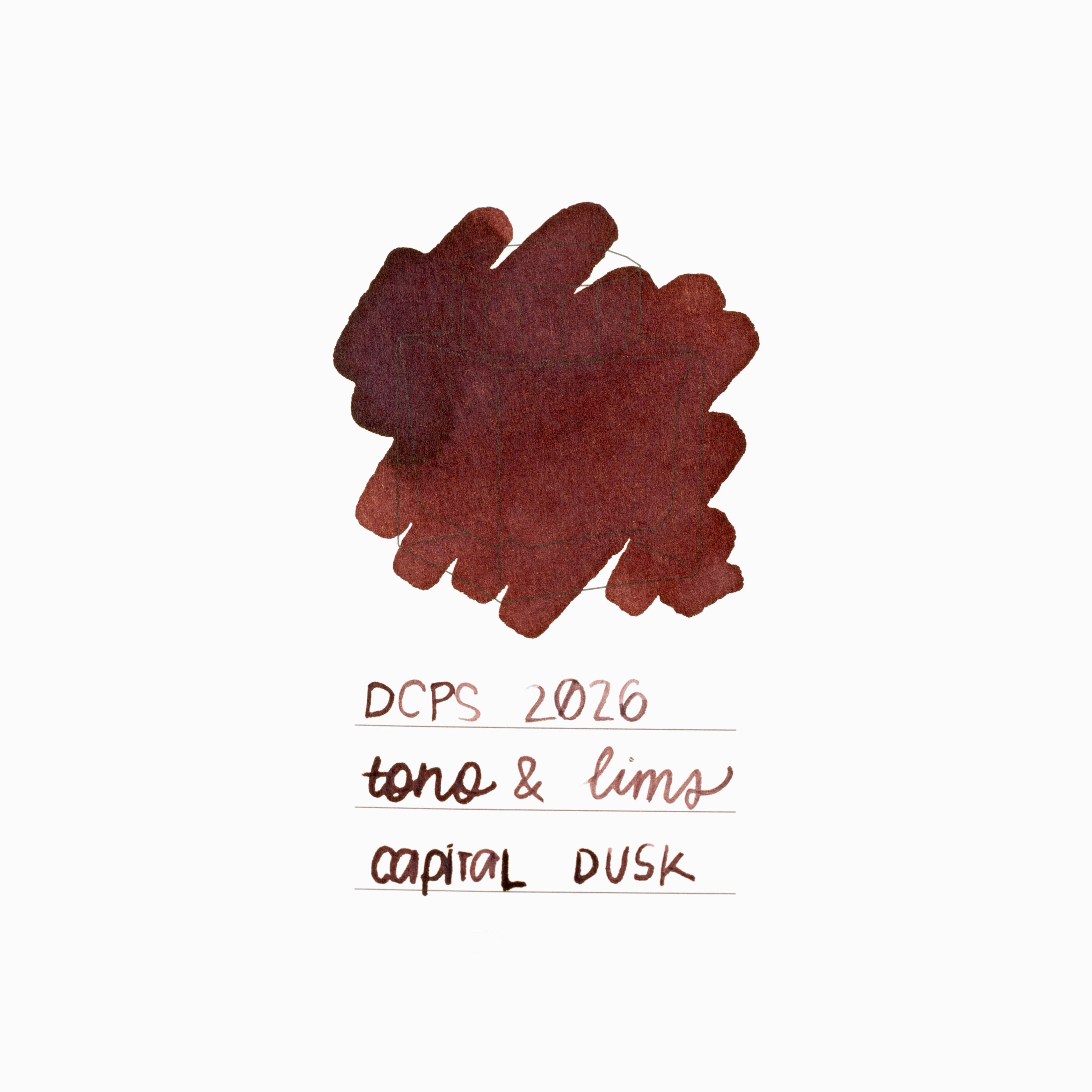 Tono & Lims Ink Bottle - Capital Dusk - 30ml (DC Pen Show Special 2026)-Pen Boutique Ltd