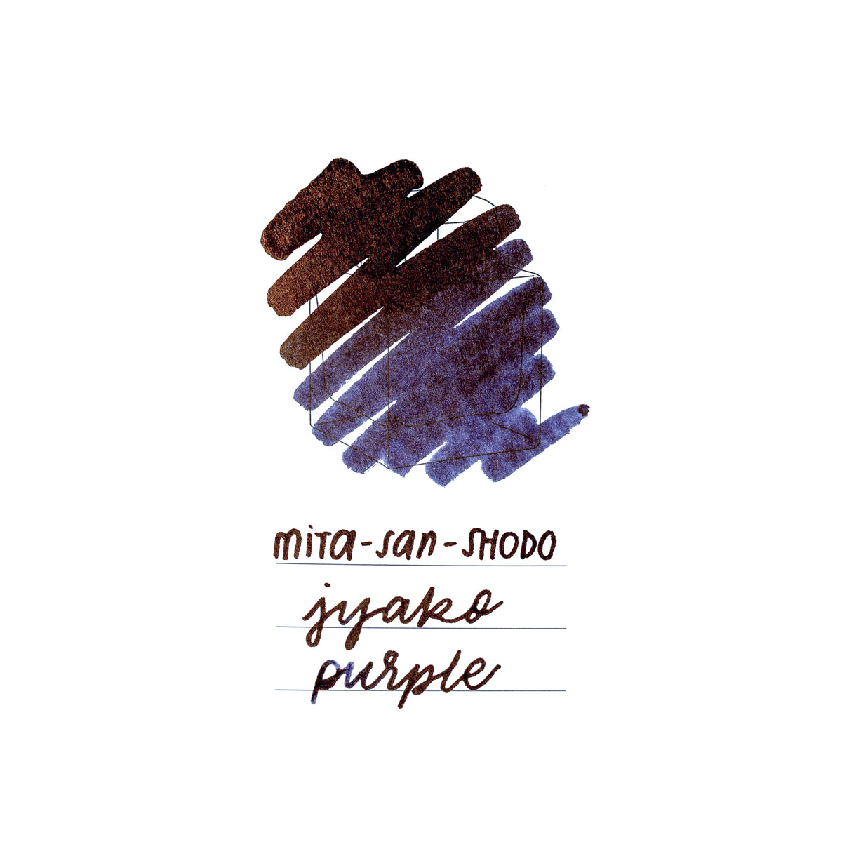 Mitasanshodo Traditional Scent Ink Bottle - Jyako Purple - 55ml - Pen Boutique Ltd