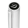 S T Dupont D - Initial Fountain Pen - Duotone - Chrome Trim - Pen Boutique Ltd