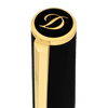 S T Dupont D - Initial Fountain Pen - Black - Gold Trim - Pen Boutique Ltd