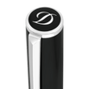 S T Dupont D - Initial Rollerball Pen - Black - Chrome Trim - Pen Boutique Ltd